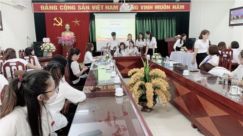 Hội nghị cabs bộ viên chức trường mầm non bát tràng năm học 2022-2023